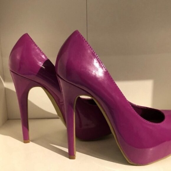 PURPLE Pumps High Heels Size 7.5 - Picture 2 of 9